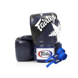 Боксерські рукавички Fairtex BGV1 Nation Print Blue 12 унцій (бинти в комплекті) (BGV1_Print_12oz_Blue)
