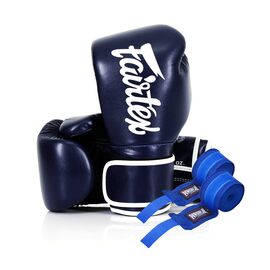 Боксерські рукавички Fairtex BGV14 Blue 14 унцій (бинти в комплекті) (BGV14_14oz_Blue)