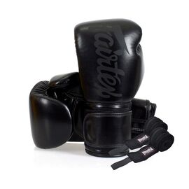 Боксерские перчатки Fairtex BGV14SB Black 16 унцій (бинти в комплекті) (BGV14SB_16oz_Black)