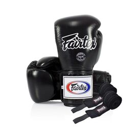 Боксерські рукавички Fairtex BGV5 Black 10 унцій (бинти в комплекті) (BGV5_10oz_Black)