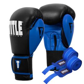 Боксерські рукавички Title Boxing Dynamic Strike Black/Blue 12 oz (XDBG 12 BK/BL)