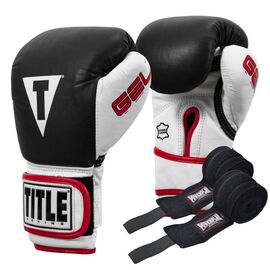 Боксерские перчатки Title Boxing Gel World Black L 14oz (GTWBG L BK)