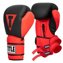 Боксерские перчатки Title Boxing Guts and Glory Black/Red L 14oz (GGBG L BK/RD)