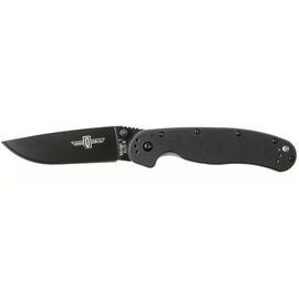 Ніж Ontario Knife RAT I AUS-8 Black, Black Blade (ON8846)