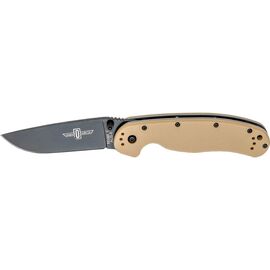Ніж Ontario Knife RAT I AUS-8 Desert Tan, Black Blade (ON8846DT)