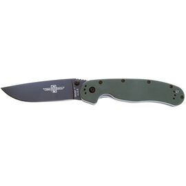 Ніж Ontario Knife RAT I AUS-8 OD Green, Black Blade (ON8846OD)
