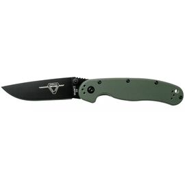 Ніж Ontario Knife RAT II D2 OD Green, Black Blade (ON8830OD)