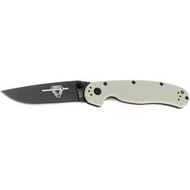 Ніж Ontario Knife RAT II AUS-8 Bone, Black Blade (ON8862BONE)