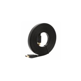 Кабель мультимедийный HDMI M to HDMI M 5.0m V1.4 black Merlion (YT-HDMI(M)/(M)SLIM-5.0m/01072)