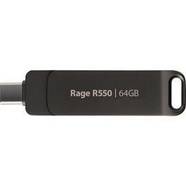 USB флеш накопитель Patriot 64GB Rage R550 Matte Black USB/Type-C 3.2 (PE64GR550DSAD)