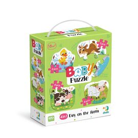 Пазл DoDo 4 в 1 Baby puzzle. День на ферме (300687)