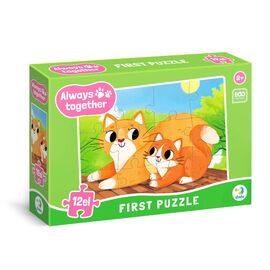 Пазл DoDo Завжди разом. Котики, 12 елементів (300632)