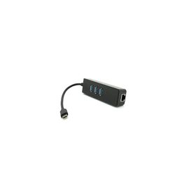 Концентратор Voltronic USB-C to 3xUSB 3.0 + RJ45 1000Mbps black (YT-TCA3H3+Et-W)