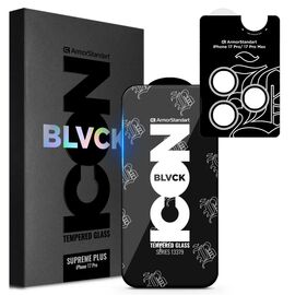 Стекло защитное Armorstandart Supreme Plus Black Icon Apple iPhone 17 Pro (ARM86403)