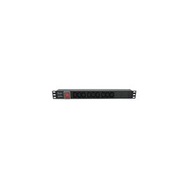 Силовий блок 19" 9 розеток С13, без кабеля, вимикач, метал. корпус Voltronic (PPX9PDUGR)