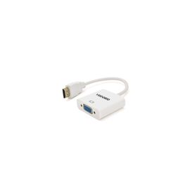Перехідник HDMI M to VGA F 0.25m white VEGGIEG (YT-C-H-V1W)