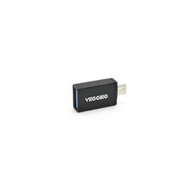Перехідник USB 2.0 AF to Micro 5P M OTG black VEGGIEG (V-OT01)