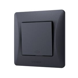Переключатель Videx BINERA 1кл промежуточный черный графит (VF-BNSW1I-BG)
