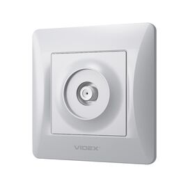 ТВ розетка Videx BINERA SAT одинарная спутниковая серебря (VF-BNSK1SATE-SS)