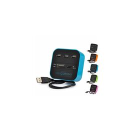 Концентратор Voltronic USB 2.0 to 3xUSB 2.0 + SD/MMC/TF/M2 blue/black (CUB3-Bl)