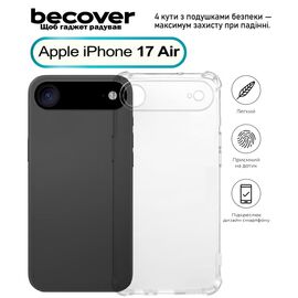 Чехол для мобильного телефона BeCover Anti-Shock Apple iPhone 17 Air Clear (713795)