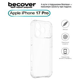 Чехол для мобильного телефона BeCover Anti-Shock Apple iPhone 17 Pro Clear (713797)