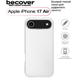 Чехол для мобильного телефона BeCover Apple iPhone 17 Air Transparent (713759)