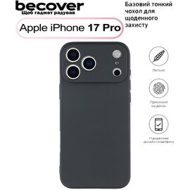 Чехол для мобильного телефона BeCover Apple iPhone 17 Pro Black (713760)