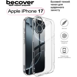 Чехол для мобильного телефона BeCover Apple iPhone 17 Transparent (713757)