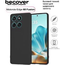 Чехол для мобильного телефона BeCover Motorola Edge 60 Fusion Black (713772)