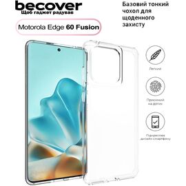 Чехол для мобильного телефона BeCover Motorola Edge 60 Fusion Transparent (713773)