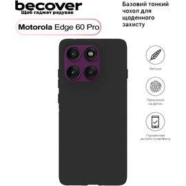 Чехол для мобильного телефона BeCover Motorola Edge 60 Pro Black (713774)