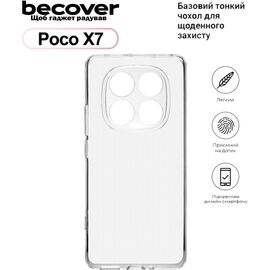 Чехол для мобильного телефона BeCover Poco X7 Transparent (713778)