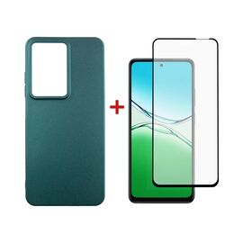 Чехол для мобильного телефона Dengos Oppo A5 4G Case Soft + Glass (Green) (DG-KM-154)