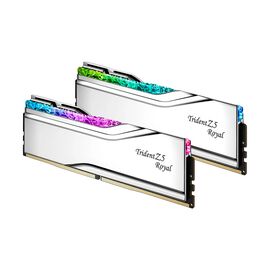Модуль памяти для компьютера DDR5 32GB (2x16GB) 6400 MHz Trident Z5 Royal Silver G.Skill (F5-6400J3239G16GX2-TR5S)