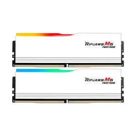 Модуль памяти для компьютера DDR5 64GB (2x32GB) 6000 MHz Ripjaws M5 Neo RGB Matte White G.Skill (F5-6000J3238G32GX2-RM5NRW)