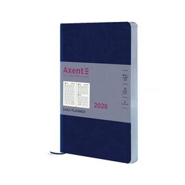 Еженедельник Axent датированный 2026 Partner City Soft, 145х210, синий (8821-26-02-A)