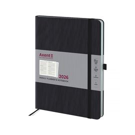 Еженедельник Axent датированный 2026 Grand Lines 195х255, черный (8531-26-01-A)