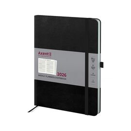 Еженедельник Axent датированный 2026 Grand Strong 195х255, черный (8530-26-01-A)