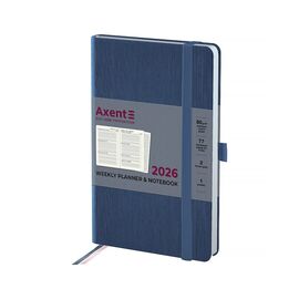 Еженедельник Axent датированный 2026 Partner Lines 125х195, голубой (8515-26-48-A)