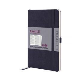 Еженедельник Axent датированный 2026 Partner Soft Skin 125х195, синий (8509-26-02-A)