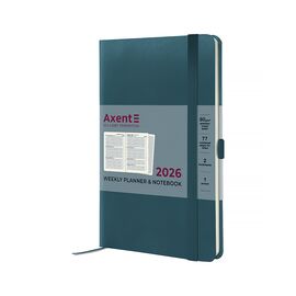 Еженедельник Axent датированный 2026 Partner Strong 125х195, лазурный (8505-26-63-A)