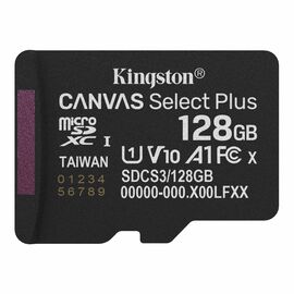 Карта памяти Kingston 128GB microSDXC class 10 UHS-I V10 A1 Canvas Select Plus (SDCS3/128GBSP)