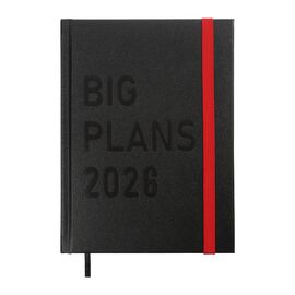 Еженедельник Buromax датированный 2026 PLANS, А5 черный (BM.21122-01)