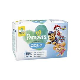 Детские влажные салфетки Pampers Harmonie Aqua Щенячий Патруль 48 шт х 3 пачки (144 шт) (8700216722476)