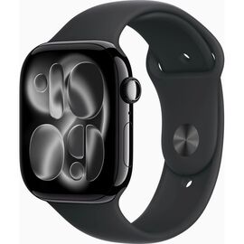 Смарт-годинник Apple Watch Series 11 GPS 46mm Jet Black Aluminium Case with Black Sport Band - S/M (MEUW4RK/A)