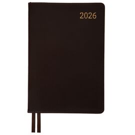 Еженедельник Leo planner А5 датированный 2026 "Aldento", интегральный, темно-коричневый, 368 страниц (252673)