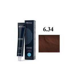 Краска для волос Indola Permanent Caring Color 6.34 - Русый золотистый медный (4045787932669)