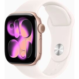 Смарт-часы Apple Watch Series 11 GPS 42mm Rose Gold Aluminium Case with Light Blush Sport Band - M/L (MEU44RK/A)