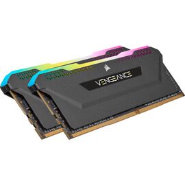 Модуль памяти для компьютера DDR4 16GB (2x8GB) 3600 MHz Vengeance RGB Pro SL Black Corsair (CMH16GX4M2Z3600C18)